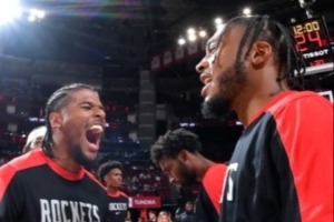 杰伦·格林为火箭前队友惠特摩尔庆生：生日快乐兄弟